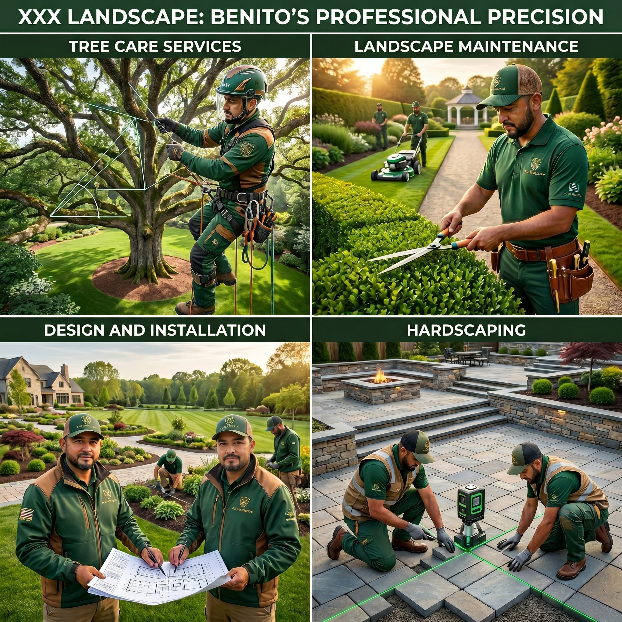 Retaining wall construction, turf installation, and precision landscaping services by XXX Landscape
